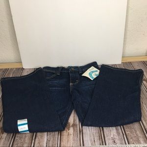 Wrangler Premium Patch Jeans Girls 6X Reg Adjustable waist low rise dark NWT